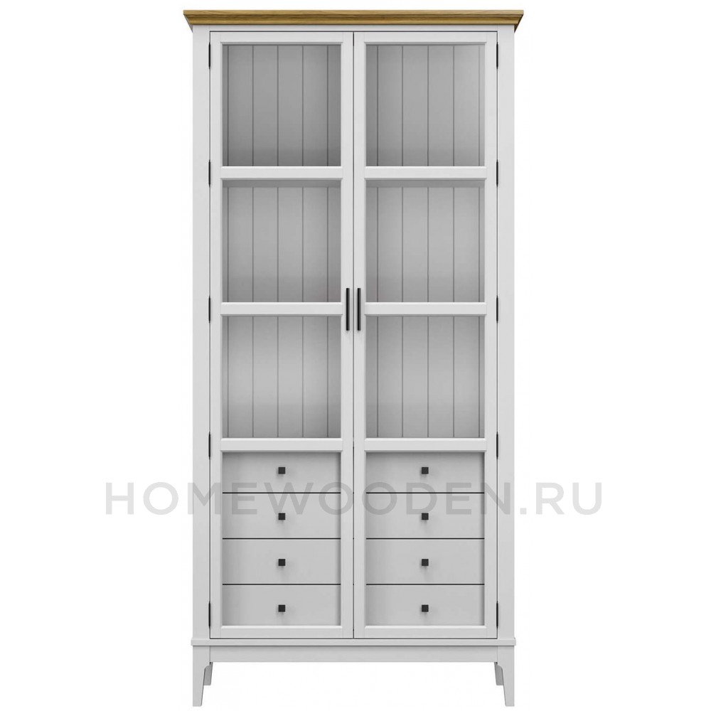 Шкаф для книг Квадро-С 220/04 из массива сосны