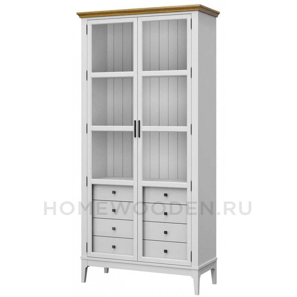 Шкаф для книг Квадро-С 220/04 из массива сосны