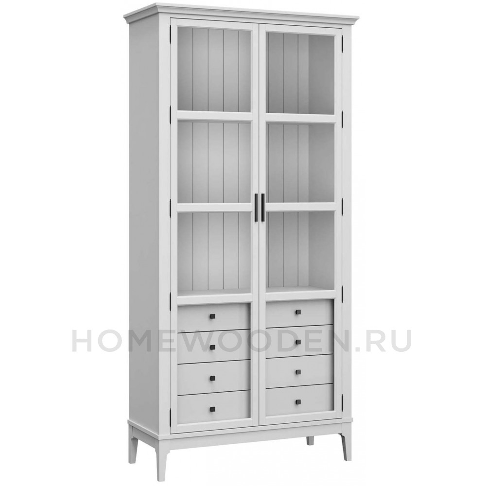 Шкаф для книг Квадро-С 220/04 из массива сосны