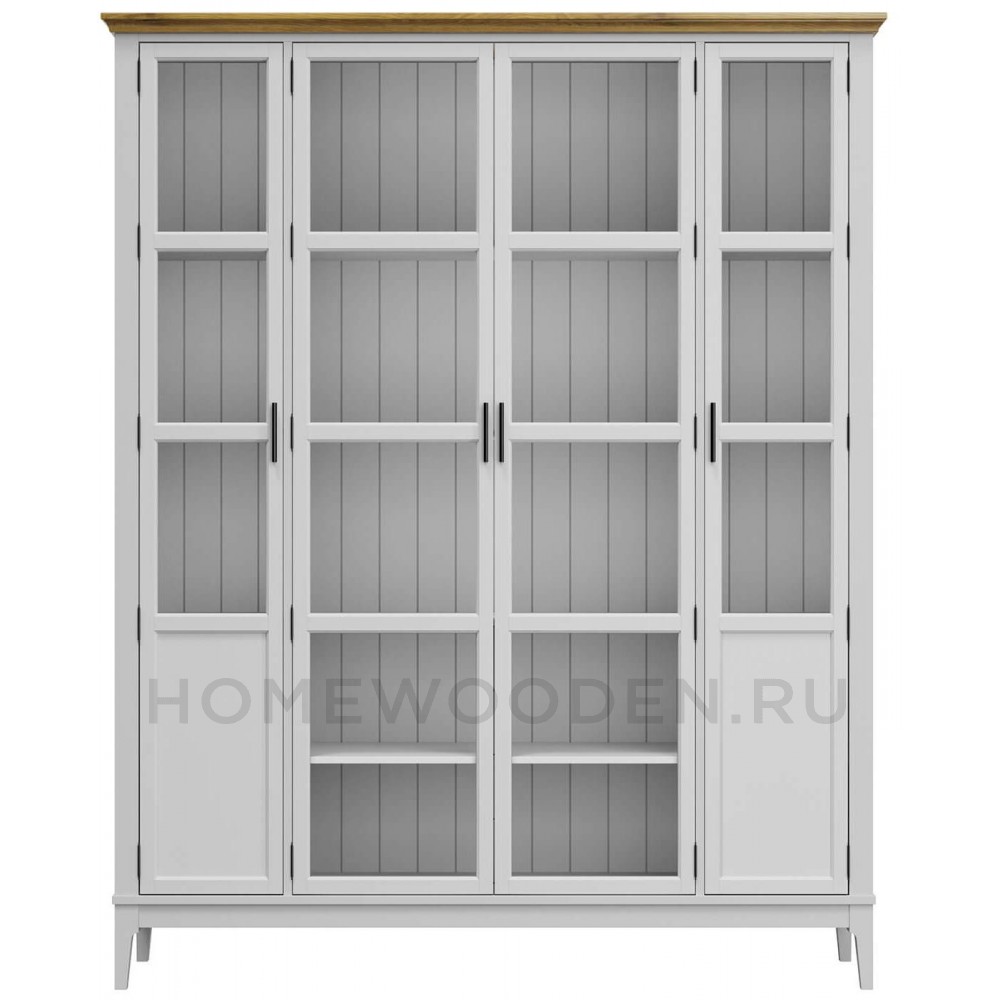 Шкаф для книг Квадро-С 422С из массива сосны