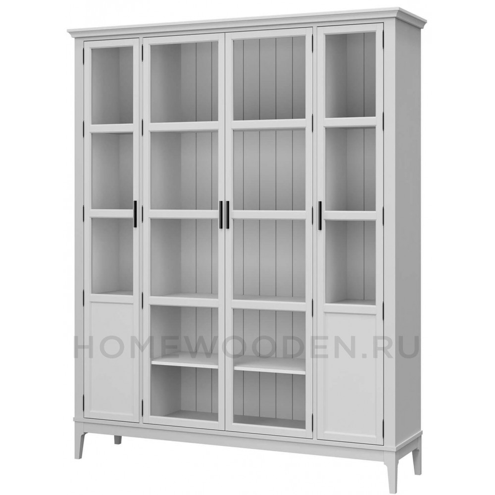 Шкаф для книг Квадро-С 422С из массива сосны