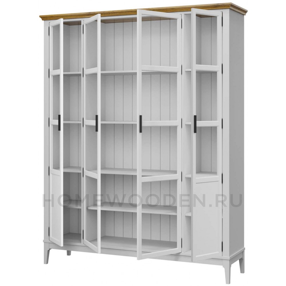 Шкаф для книг Квадро-С 422С из массива сосны