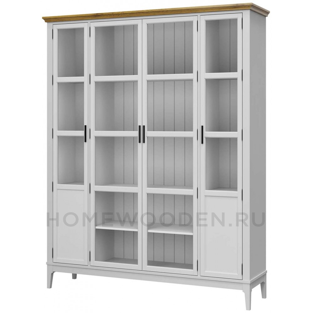 Шкаф для книг Квадро-С 422С из массива сосны
