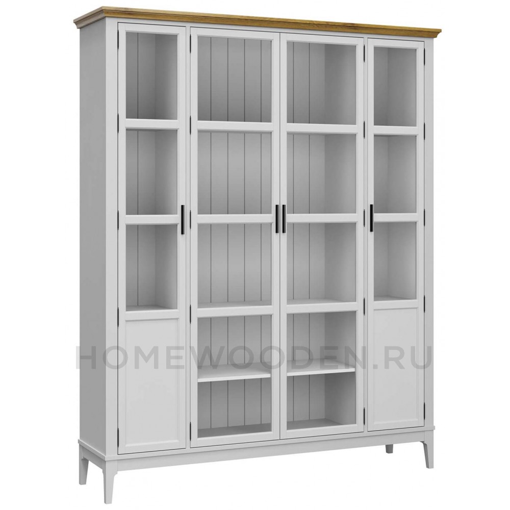 Шкаф для книг Квадро-С 422С из массива сосны