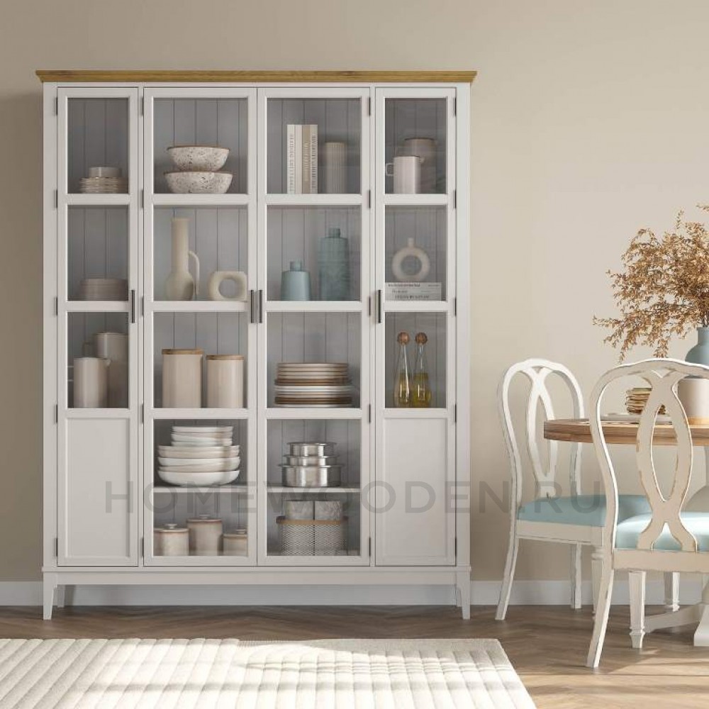 Шкаф для книг Квадро-С 422С из массива сосны