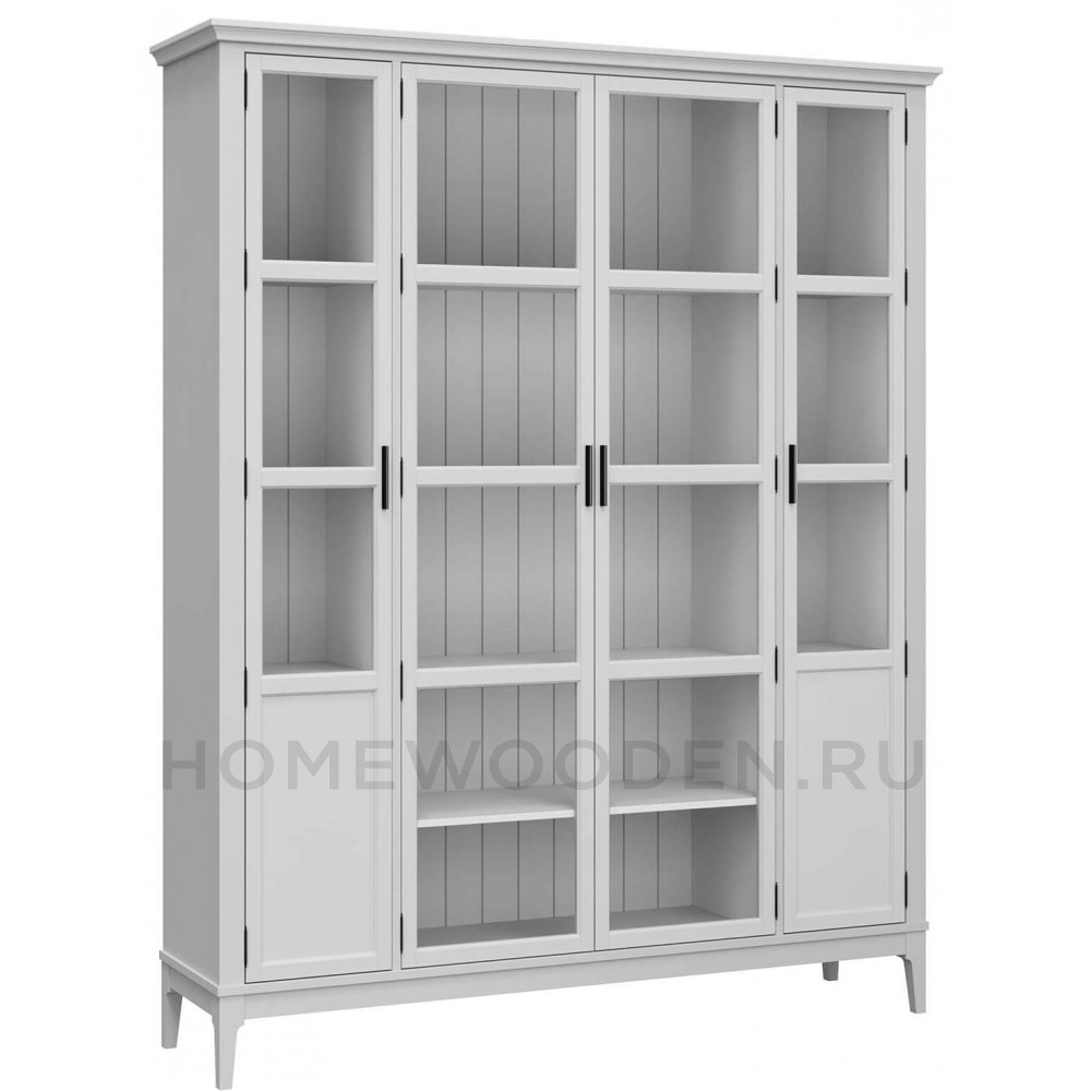 Шкаф для книг Квадро-С 422С из массива сосны