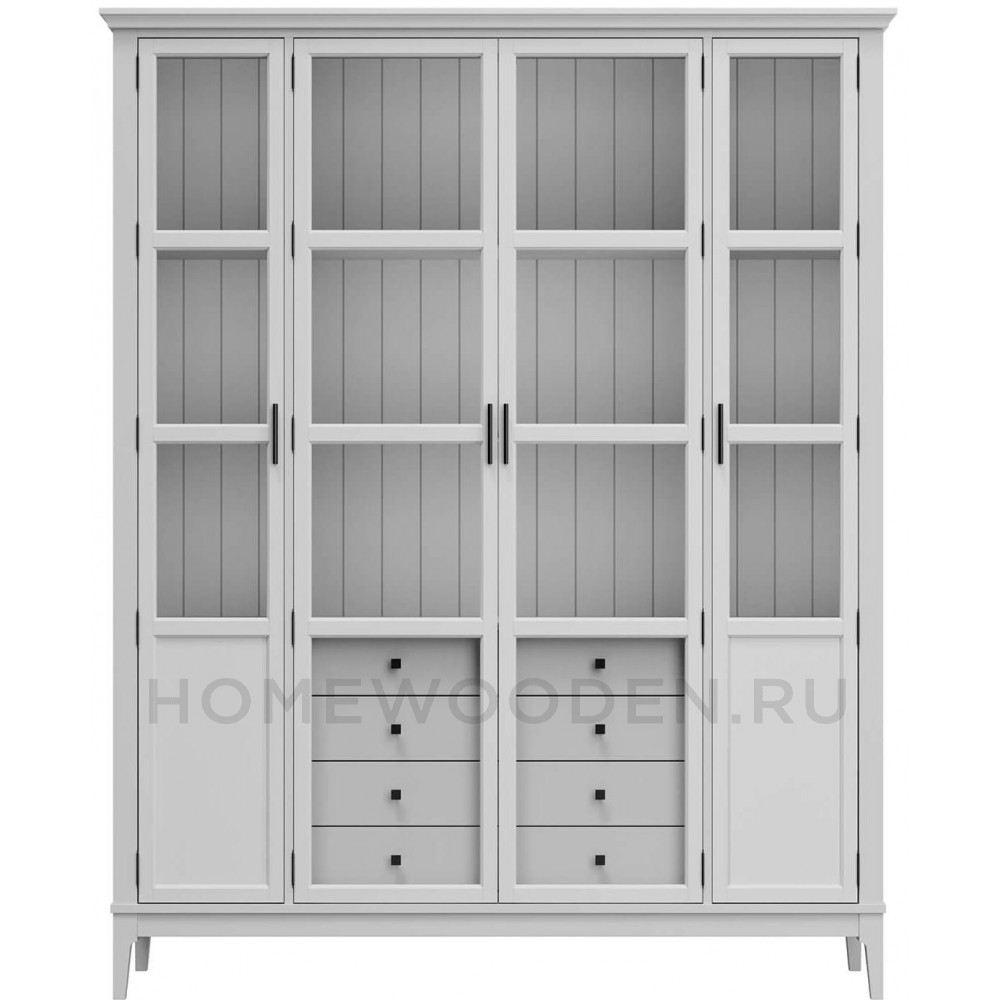 Шкаф для книг Квадро-С 422С/04 из массива сосны