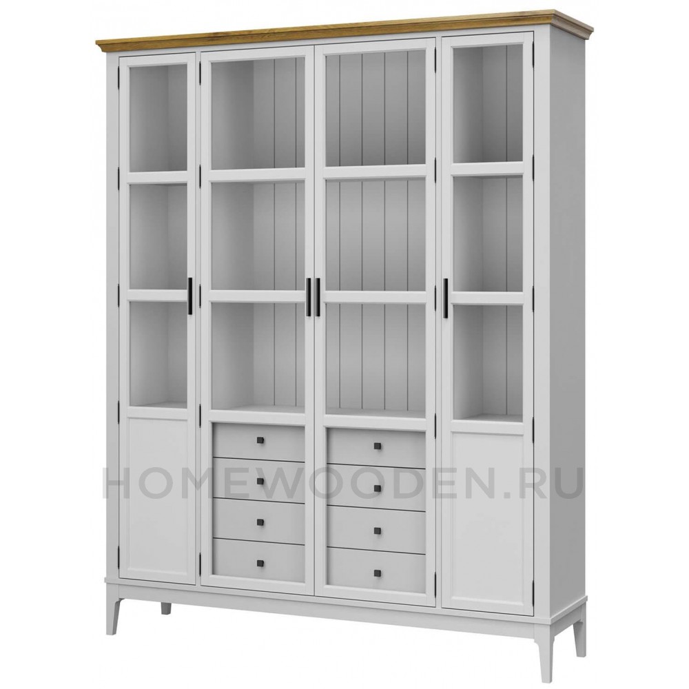 Шкаф для книг Квадро-С 422С/04 из массива сосны