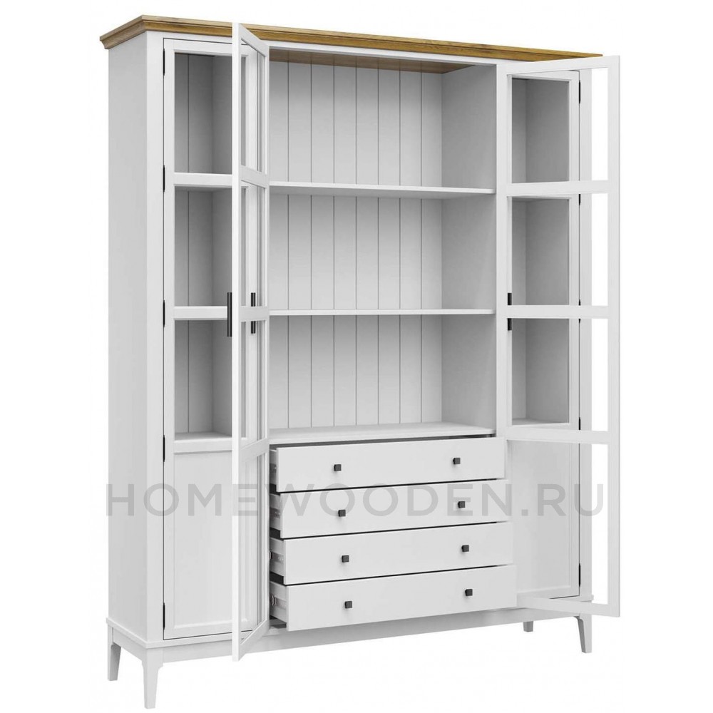 Шкаф для книг Квадро-С 422С/04 из массива сосны