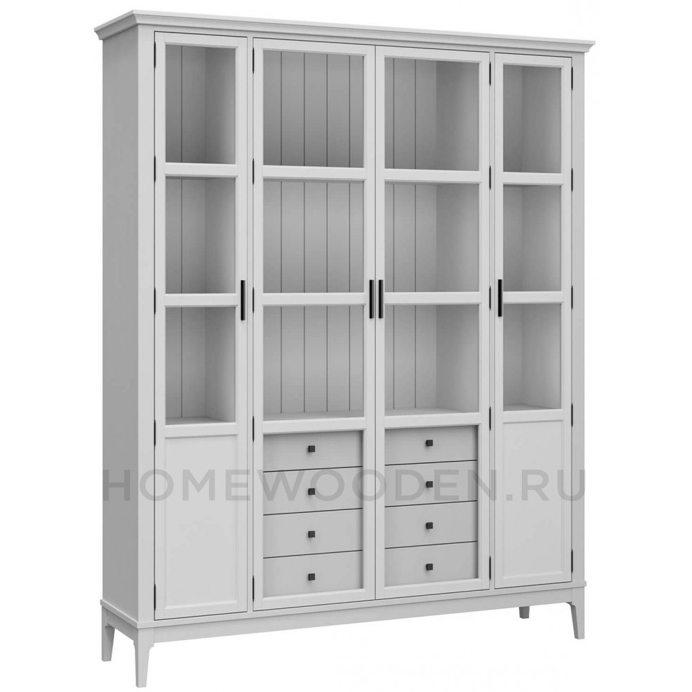 Шкаф для книг Квадро-С 422С/04 из массива сосны