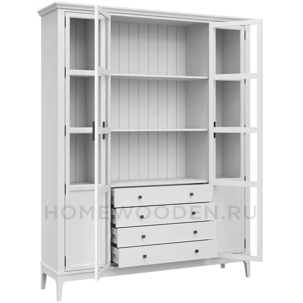 Шкаф для книг Квадро-С 422С/04 из массива сосны