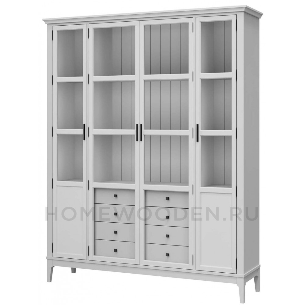 Шкаф для книг Квадро-С 422С/04 из массива сосны