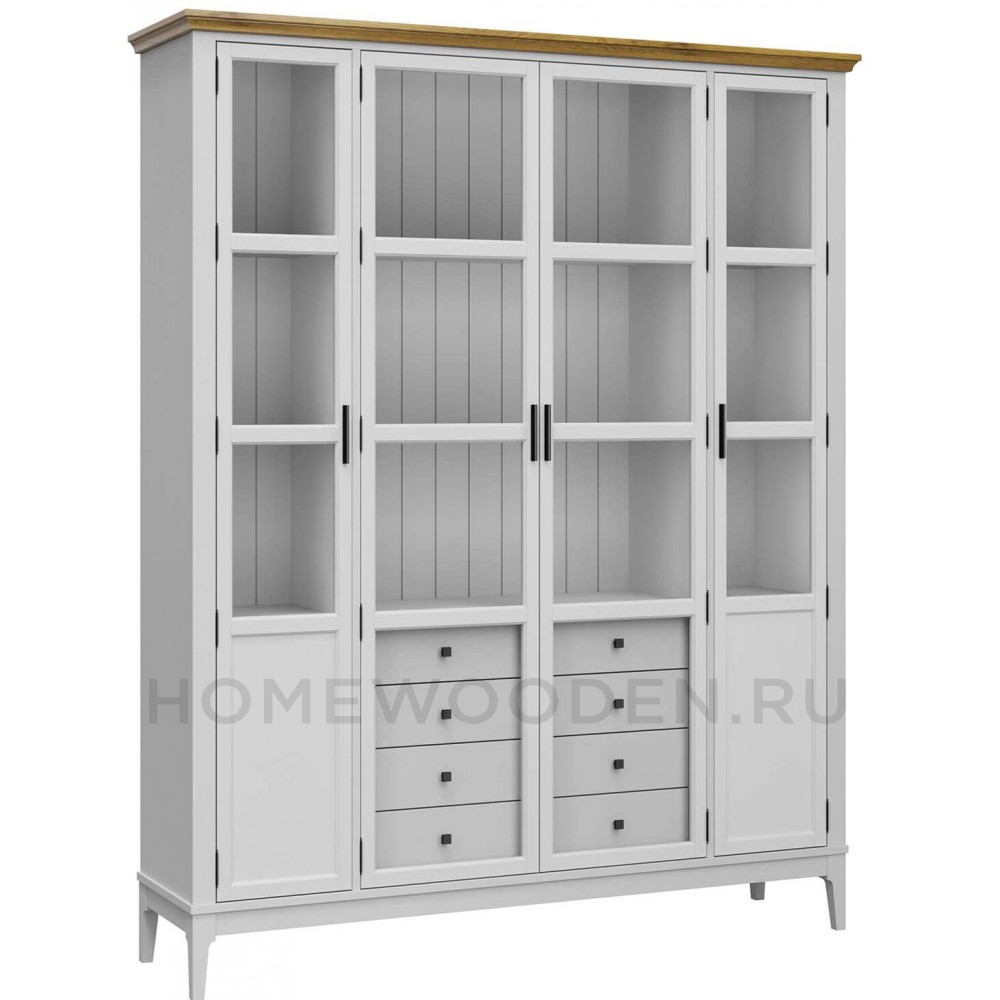 Шкаф для книг Квадро-С 422С/04 из массива сосны