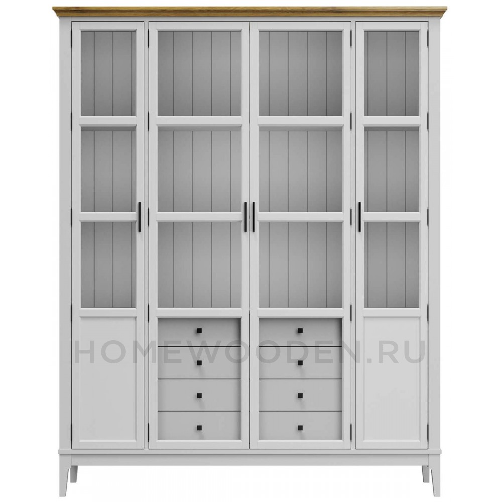 Шкаф для книг Квадро-С 422С/04 из массива сосны