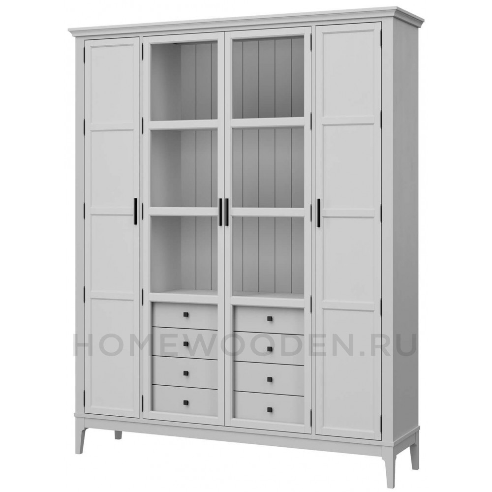 Шкаф для книг Квадро-С 422Ф/04 из массива сосны