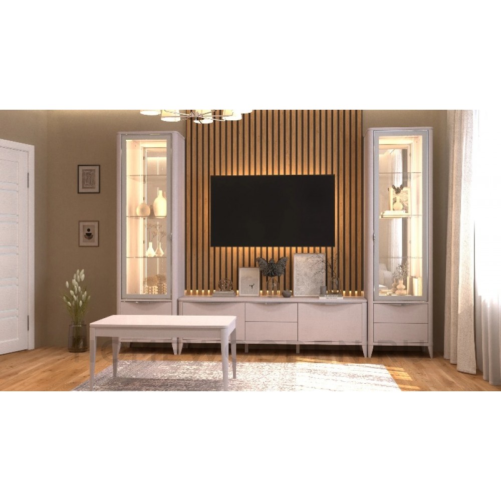 Шкаф с витриной Барселона ММ-426-01
