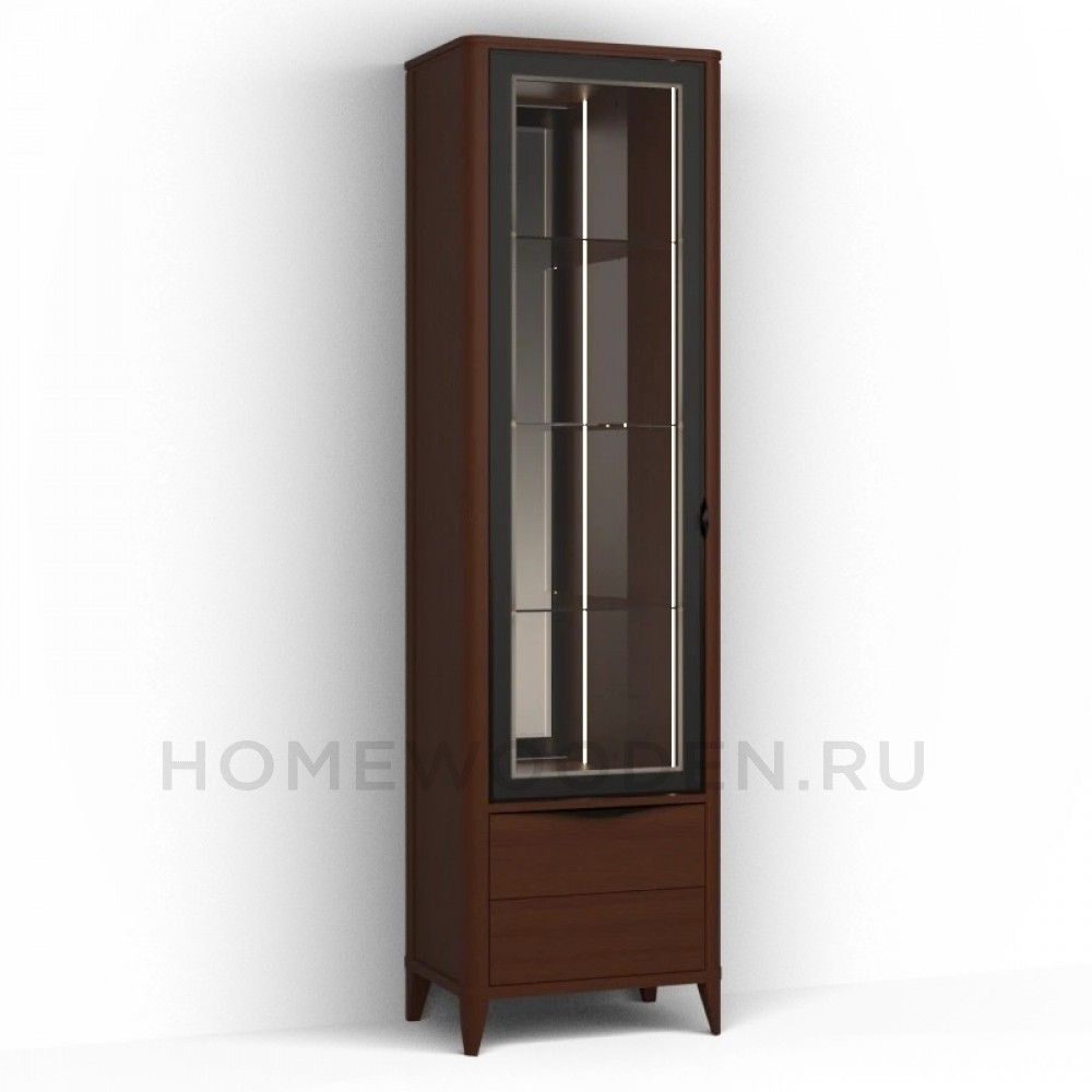 Шкаф с витриной Барселона ММ-426-01