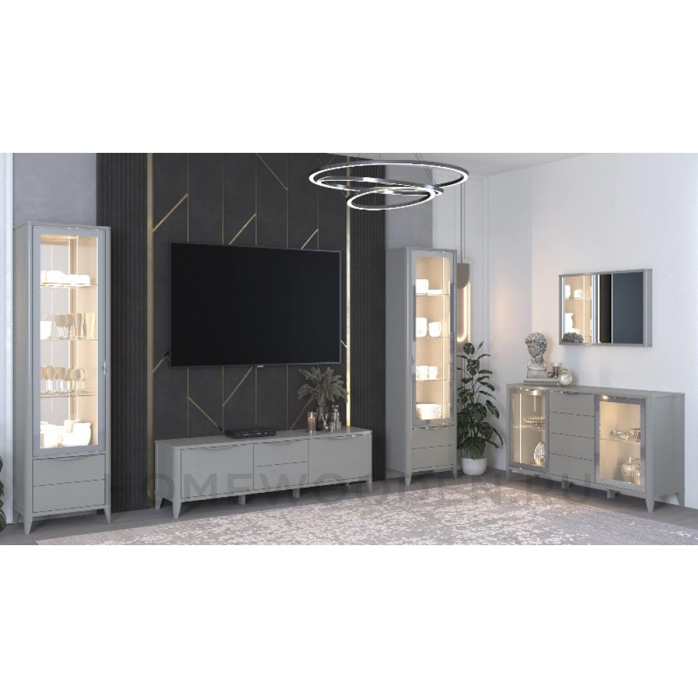 Шкаф с витриной Барселона ММ-426-10