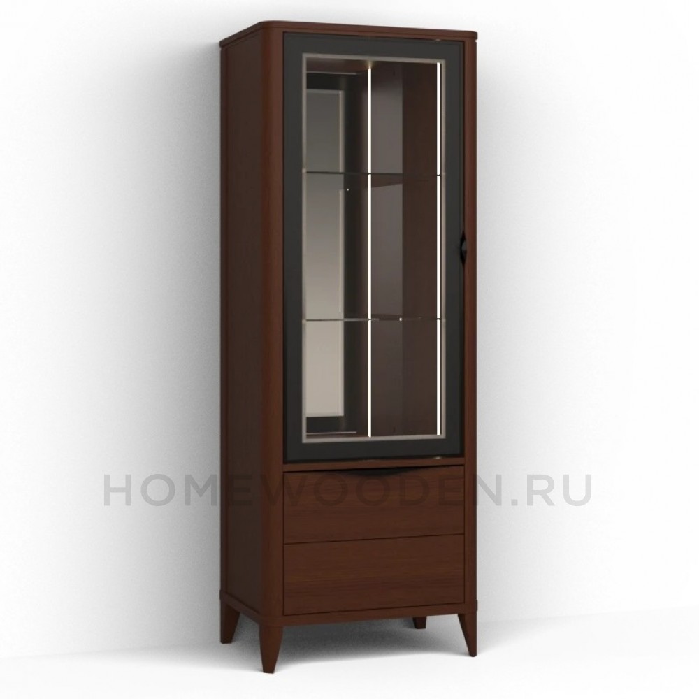 Шкаф с витриной Барселона ММ-426-10