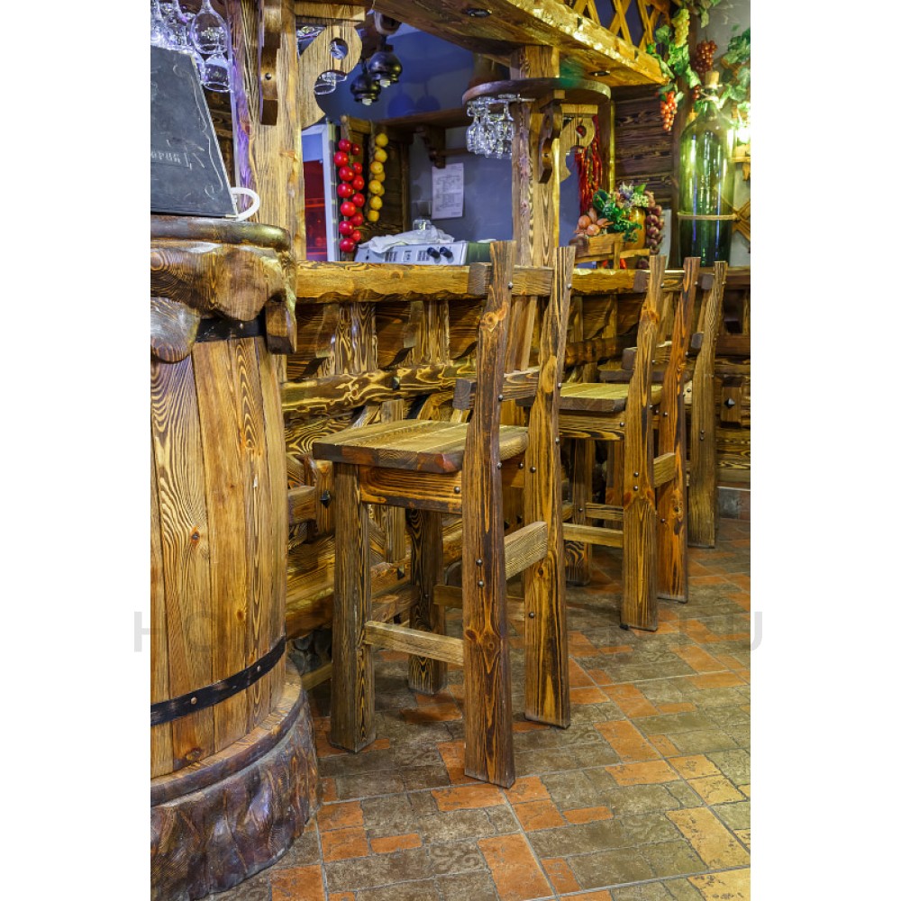 Стул барный под старину