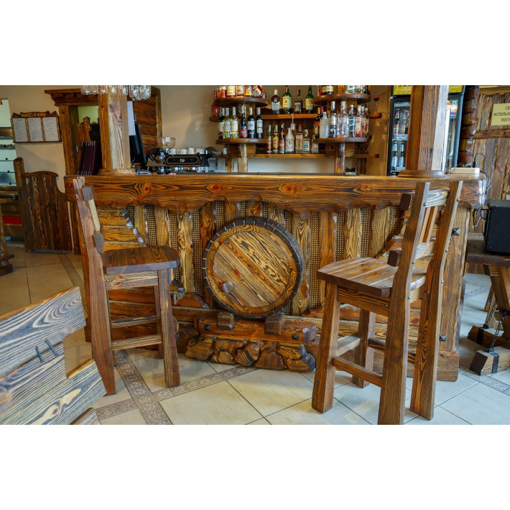 Стул барный под старину