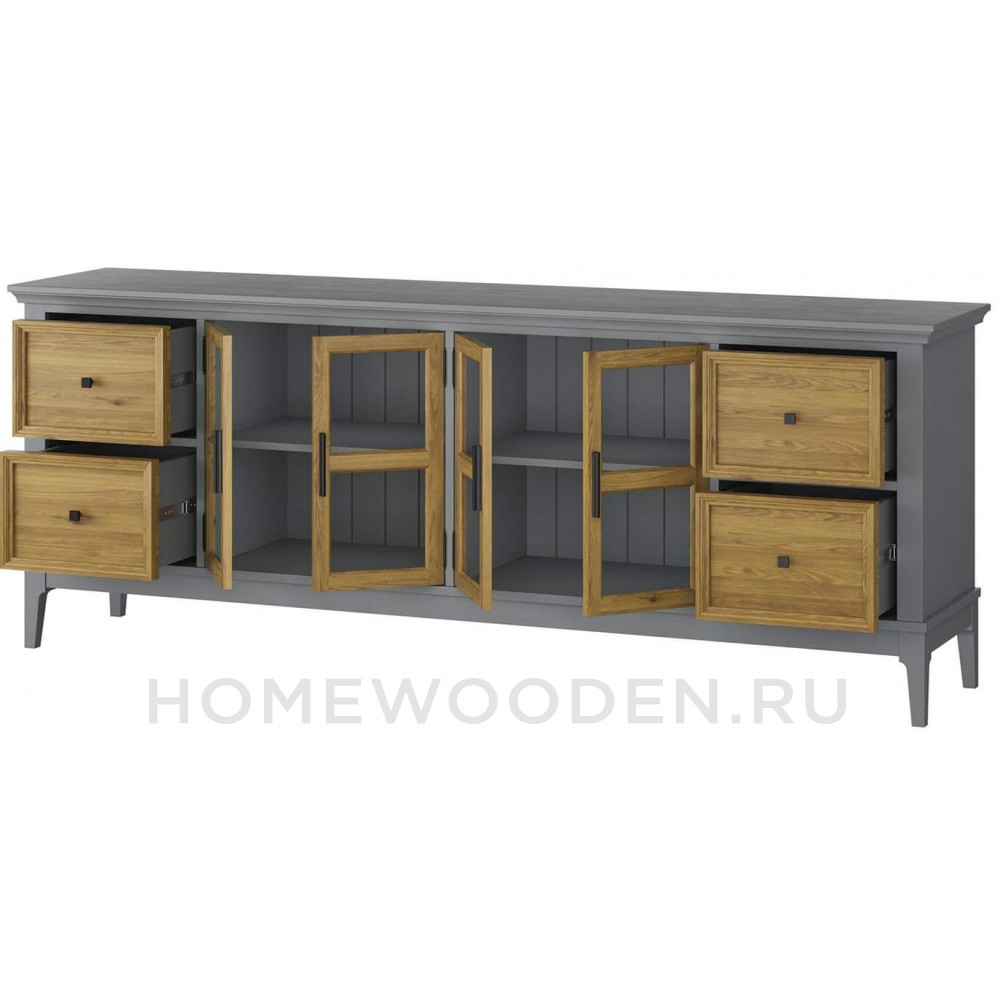 Тумба ТВ Квадро-С 44 из массива сосны