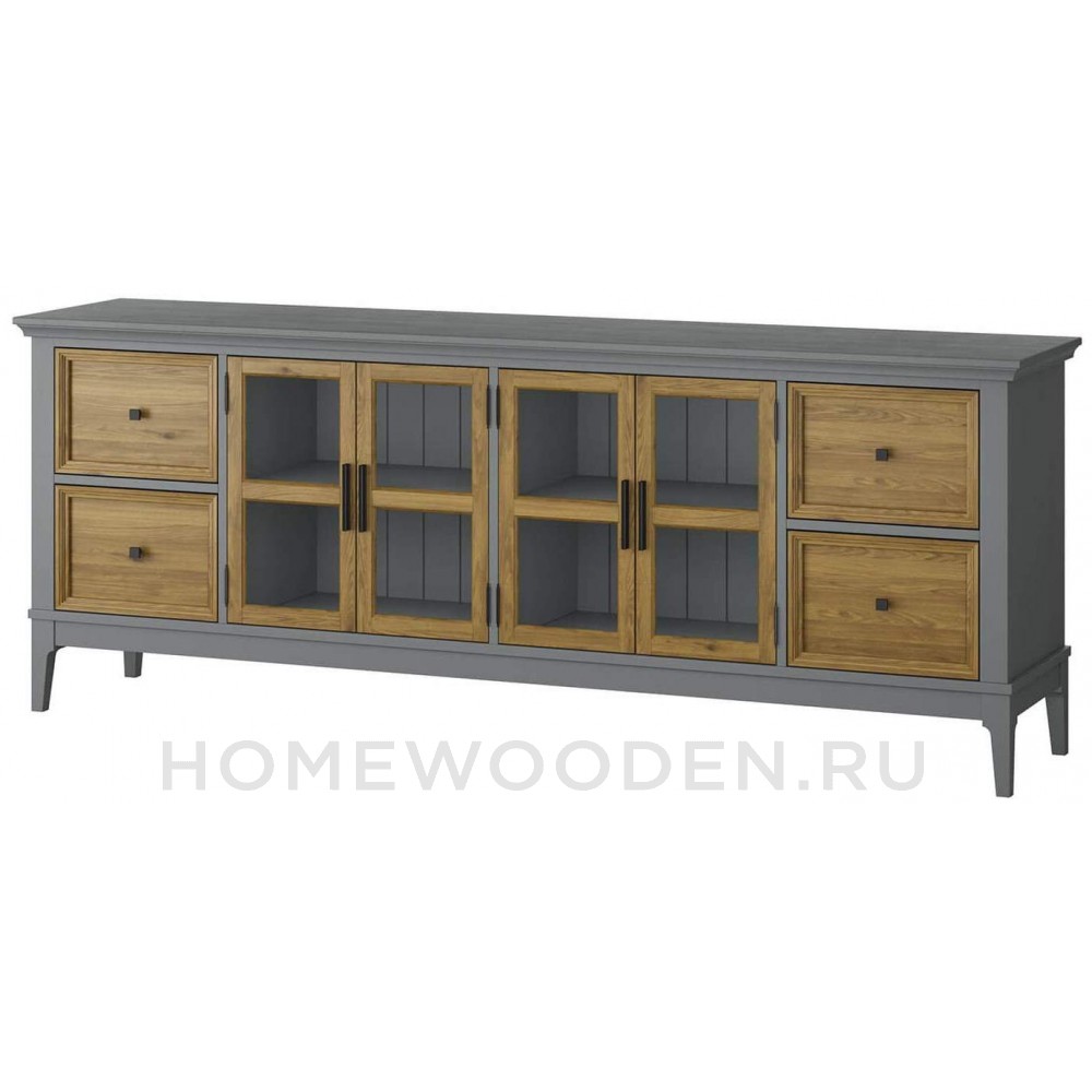 Тумба ТВ Квадро-С 44 из массива сосны