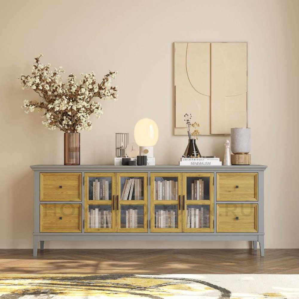 Тумба ТВ Квадро-С 44 из массива сосны