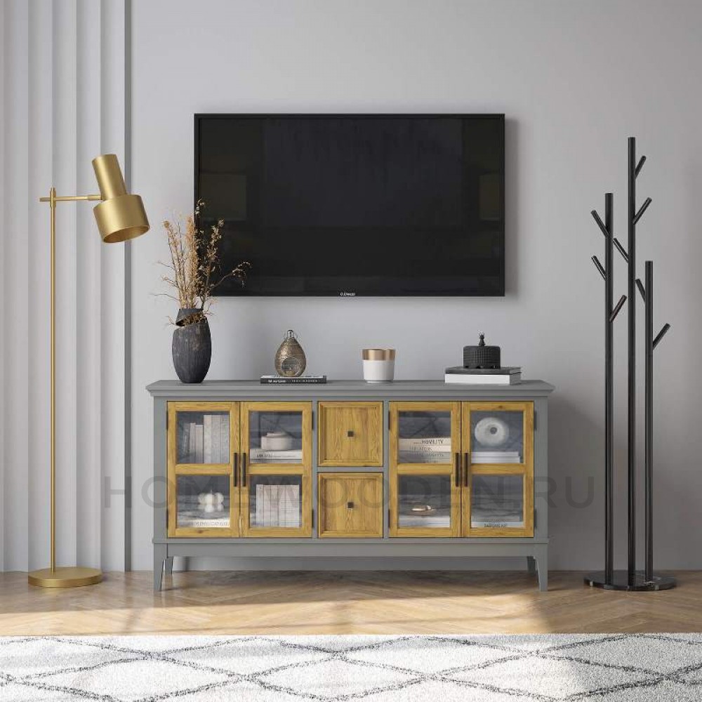 Тумба ТВ Квадро-С 42 из массива сосны