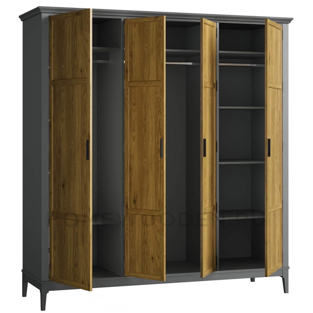 Шкаф для одежды Квадро-С 40 из массива сосны