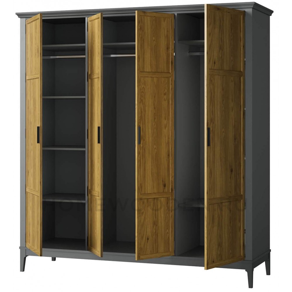 Шкаф для одежды Квадро-С 40 из массива сосны