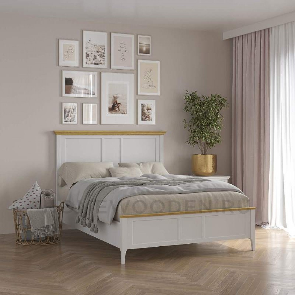 Кровать Квадро-С из массива сосны