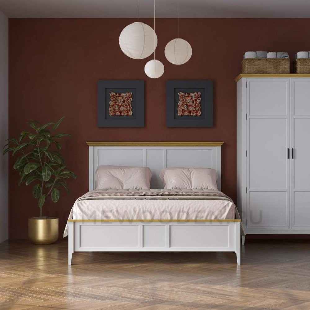 Кровать Квадро-С из массива сосны