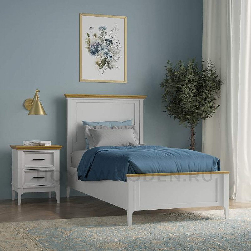 Кровать Квадро-С 90 из массива сосны