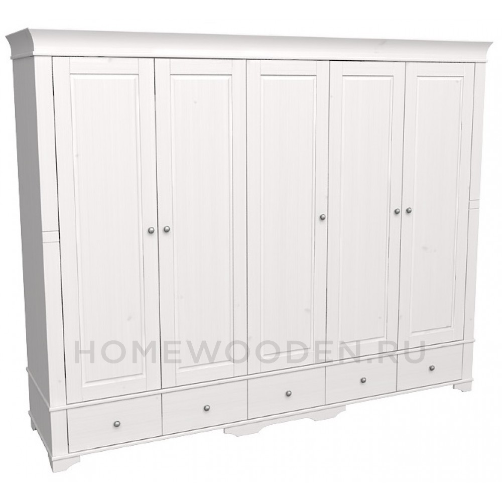 Шкаф 5-ти дверный с 5 глухими дверями Бейли