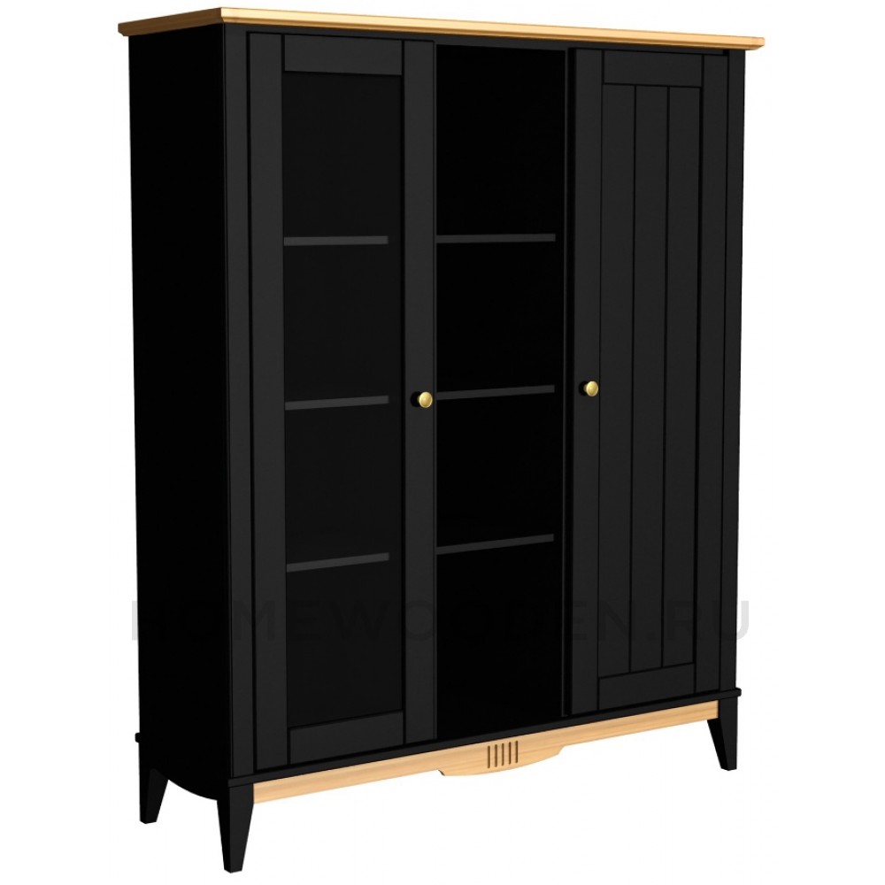 Шкаф для посуды двухстворчатый Пенни 101 массив сосны