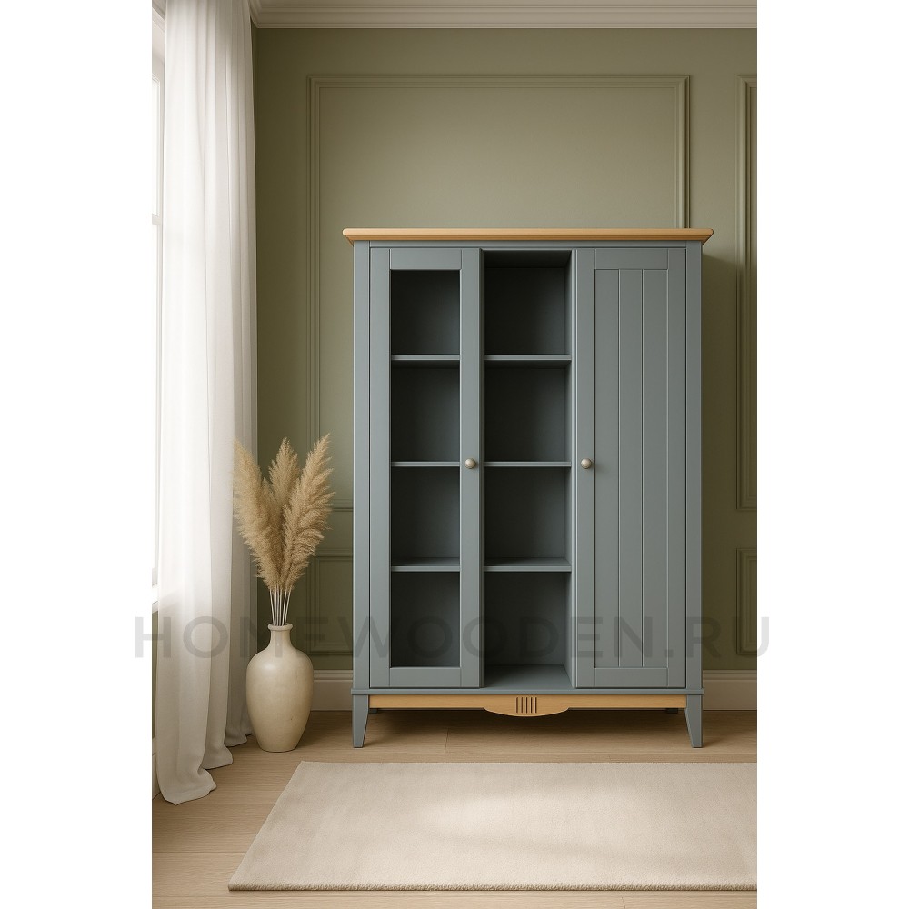 Шкаф для посуды двухстворчатый Пенни 101 массив сосны