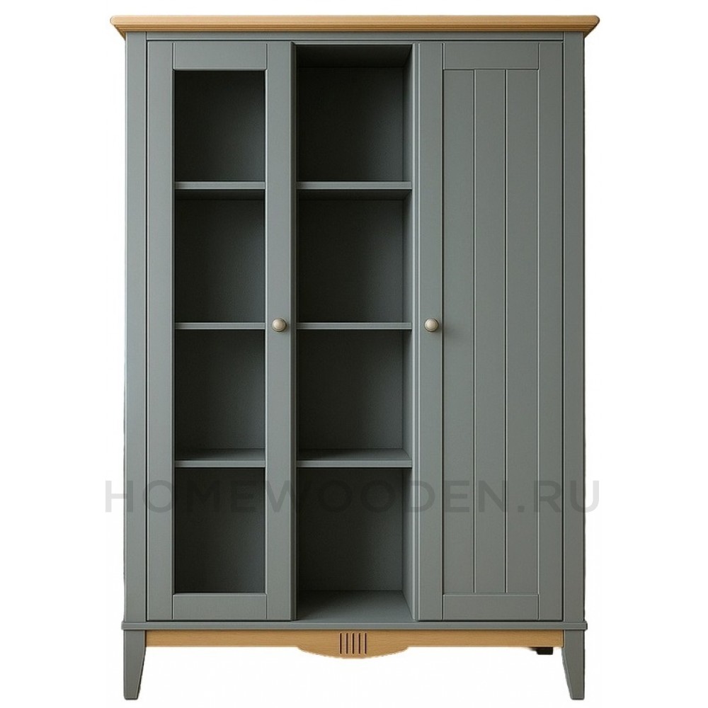 Шкаф для посуды двухстворчатый Пенни 101 массив сосны