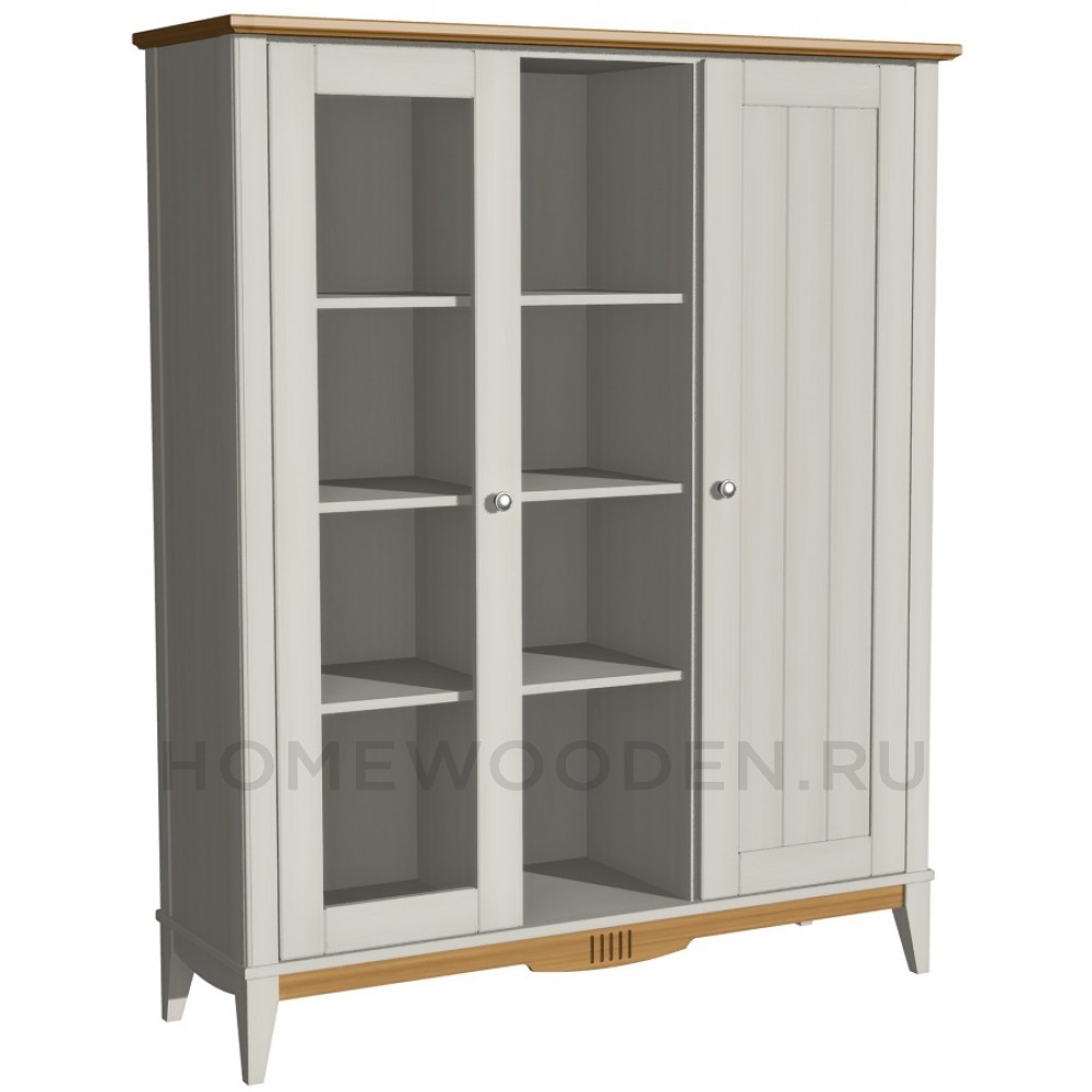 Шкаф для посуды двухстворчатый Пенни 101 массив сосны