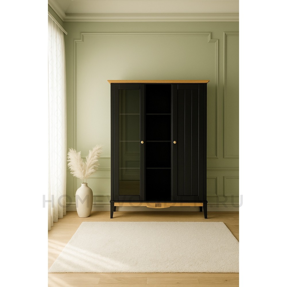 Шкаф для посуды двухстворчатый Пенни 101 массив сосны