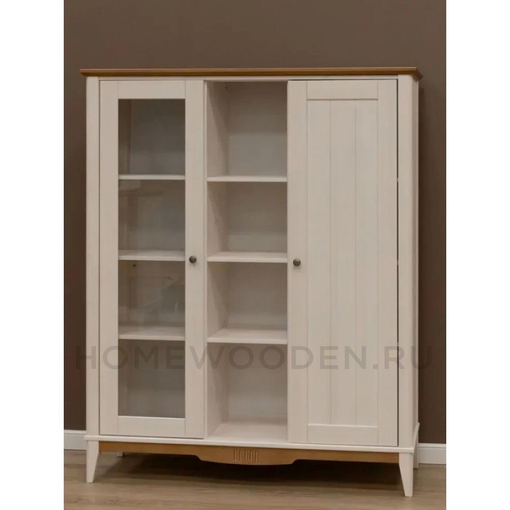 Шкаф для посуды двухстворчатый Пенни 101 массив сосны