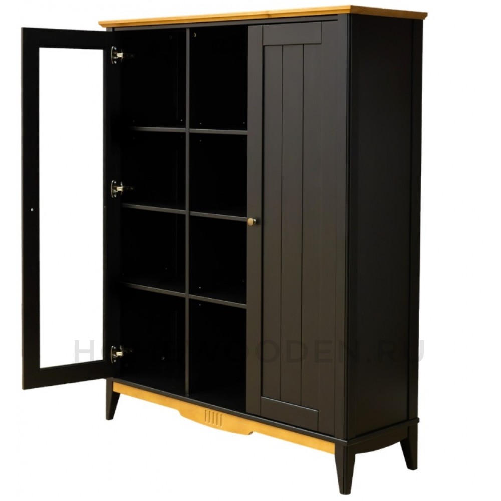 Шкаф для посуды двухстворчатый Пенни 101 массив сосны