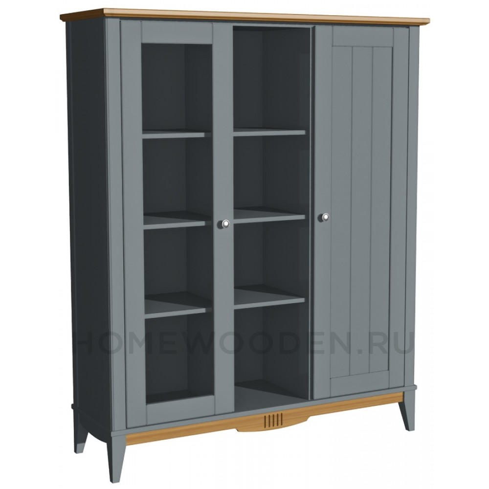 Шкаф для посуды двухстворчатый Пенни 101 массив сосны