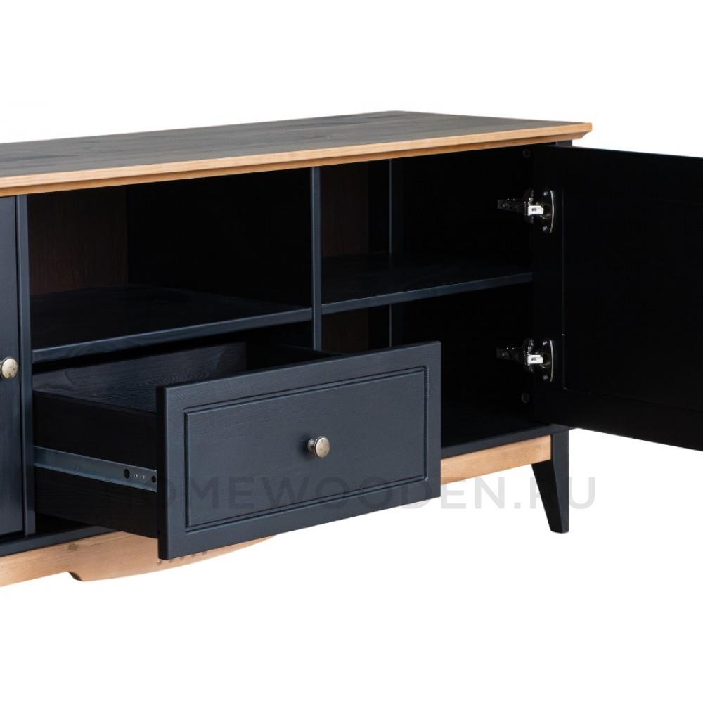 Тумба ТВ с дверцами 1600 Пенни массив сосны