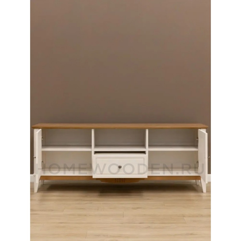Тумба ТВ с дверцами 1600 Пенни массив сосны