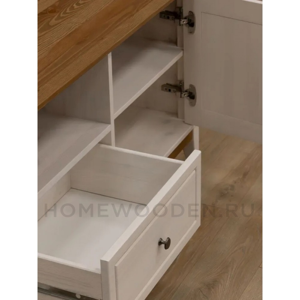 Тумба ТВ с дверцами 1600 Пенни массив сосны