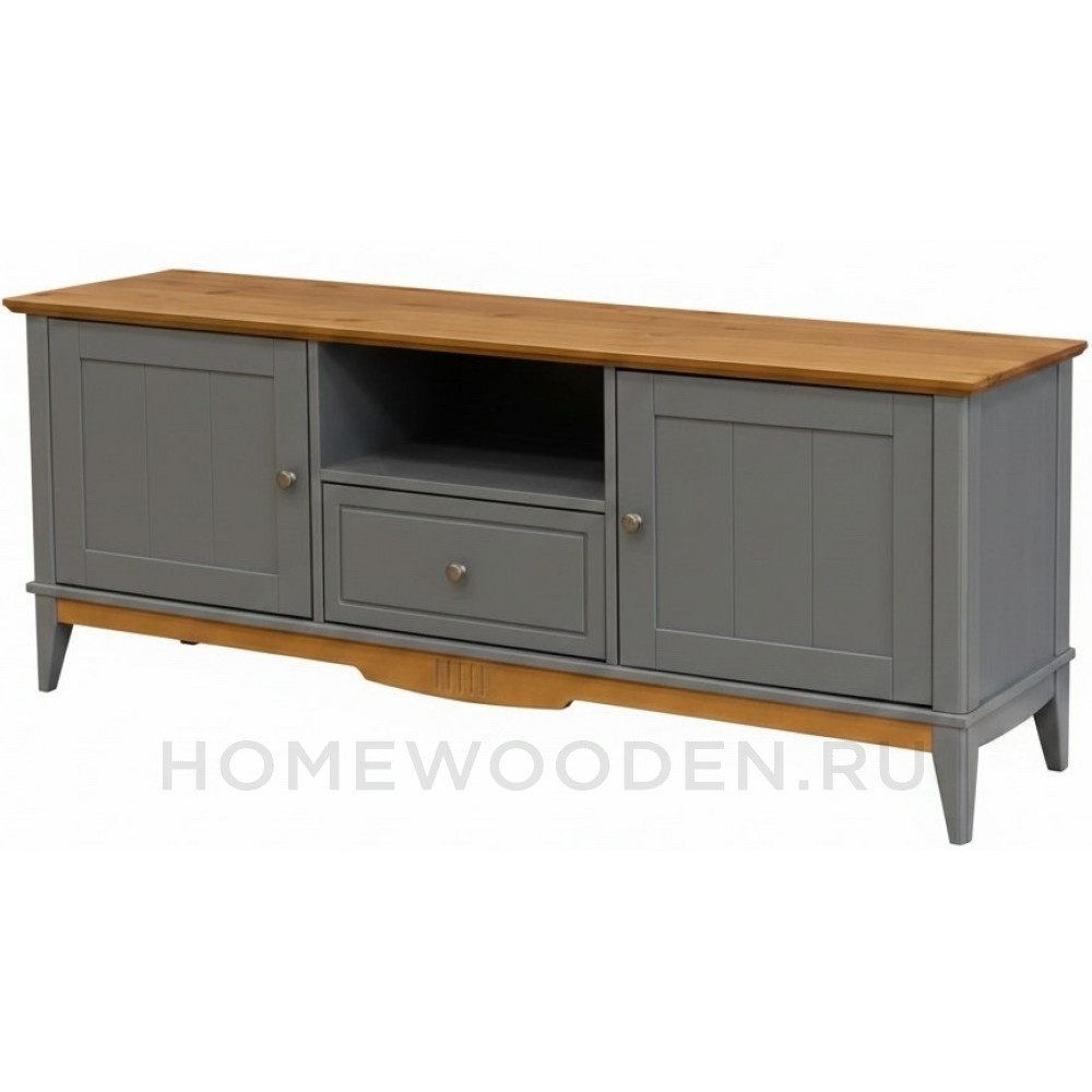 Тумба ТВ с дверцами 1600 Пенни массив сосны
