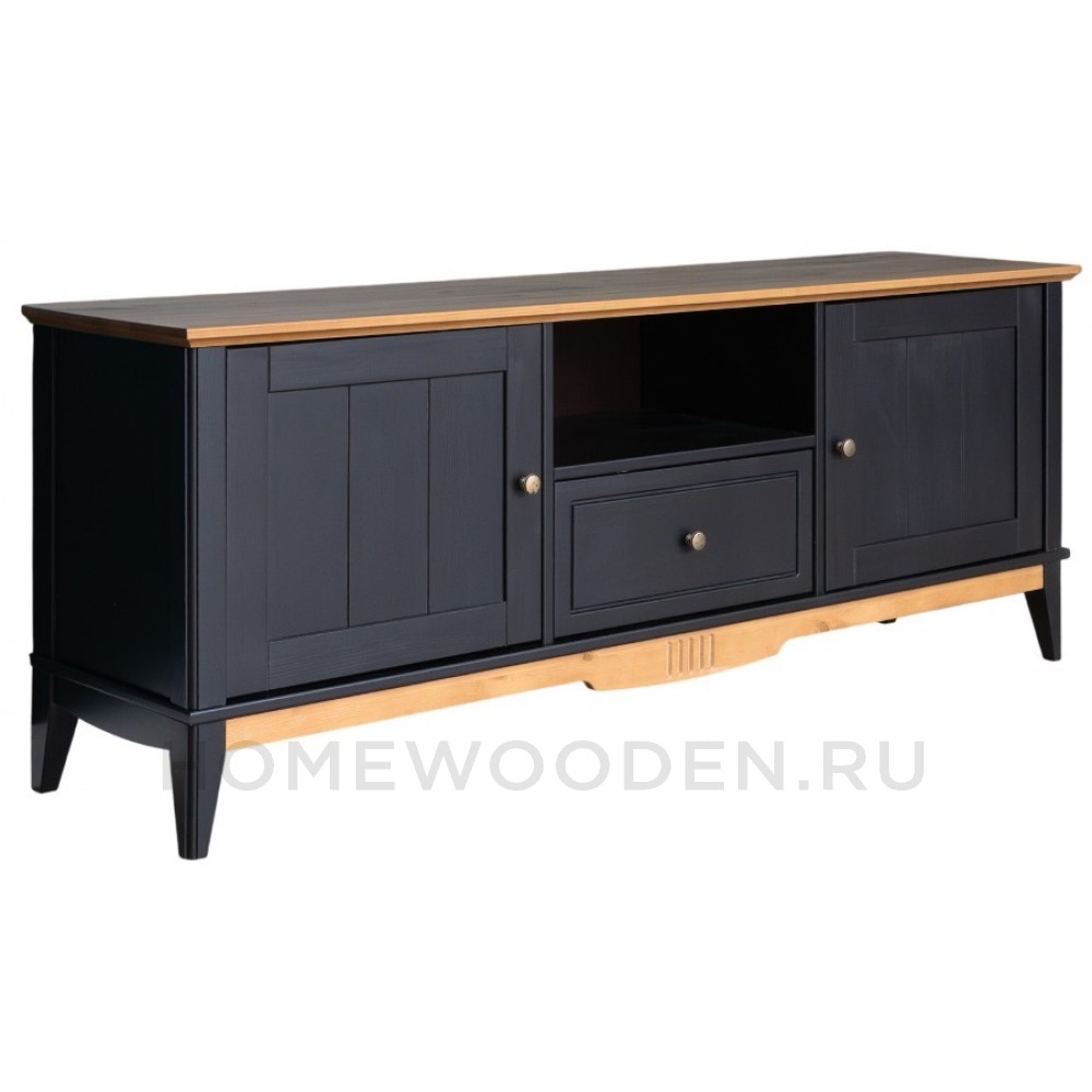 Тумба ТВ с дверцами 1600 Пенни массив сосны