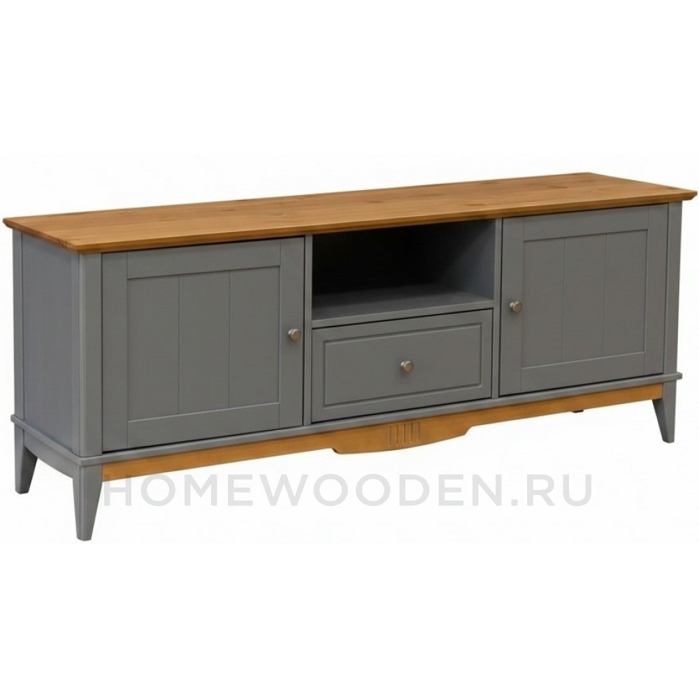 Тумба ТВ с дверцами 1600 Пенни массив сосны