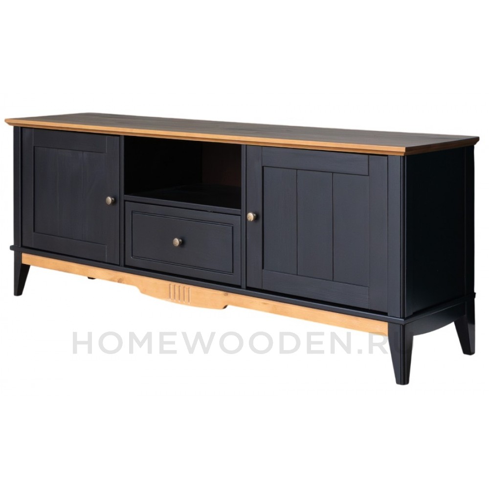 Тумба ТВ с дверцами 1600 Пенни массив сосны